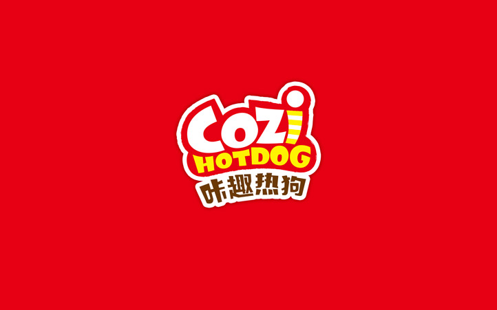 咔趣热狗logo设计